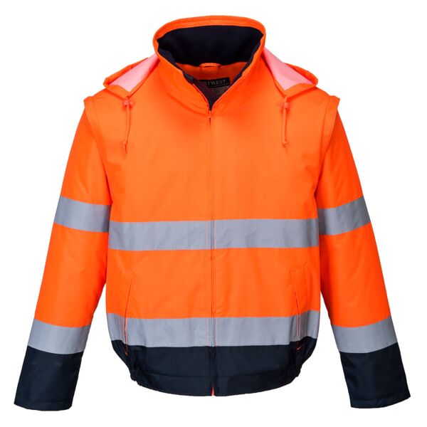 Hi-Vis 2-in-1 Contrast Essential Lite Bomber Jacket  Thumbnail